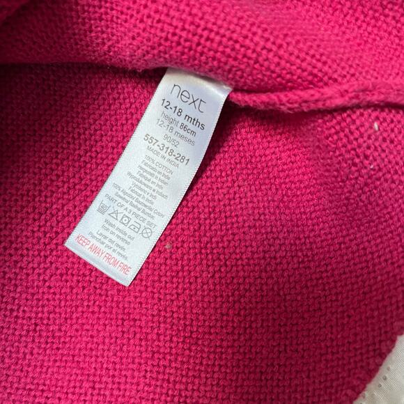 Next Knit Jumper Toadstool Dress Size 12-18m - Picture 4 of 6